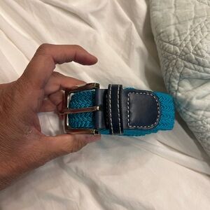 EUC BraidedTeal Blue Plus Size Belt